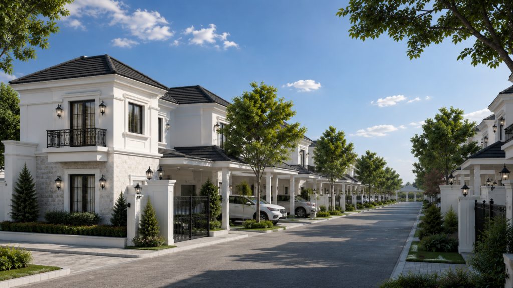 Hunian perumahan klasik modern